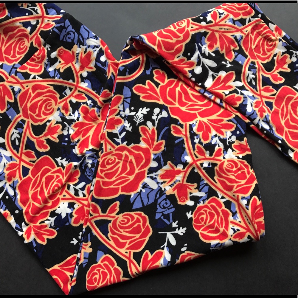 TC Rose Lularoe Leggings New
